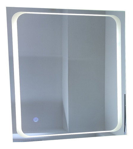 Espejo Led Touch 3 Tonos De Luz Baño Sala Tocador 50cmx60cm Color del marco Gris