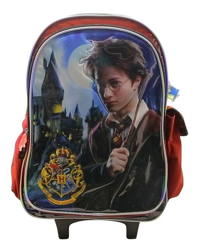 Mochila Carrito 18´´ Escolar Harry Potter 50cm Cresko En Mca