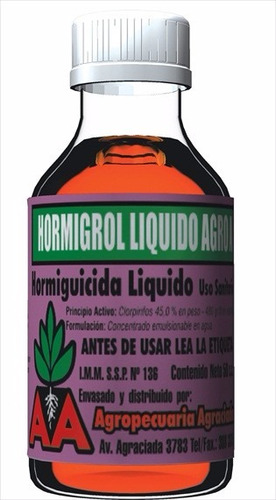 Hormiguicida Liquido. Frasco De 100 Cc