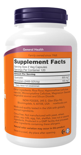 Agora, Suplementos De Alimentos, Quercetina Com Bromelain, S