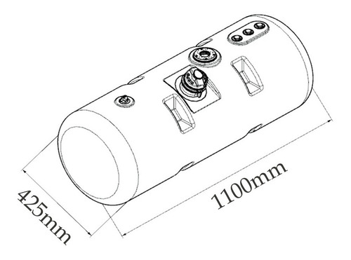 Tanque Combustible P/mb 1114 140l+flotante+soporte C/suncho