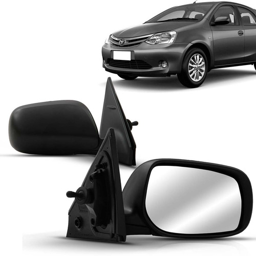 Espelho Retrovisor Externo Etios 11 A 13 14 Controle Interno