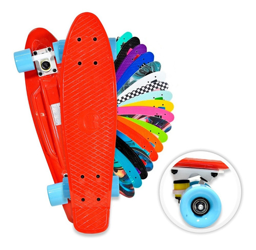 Mini Patineta Estilo Penny Tabla Skate Colores Skateboard 