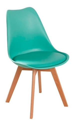 Silla Tulip Colores Nordica Eames Escritorio Base Madera