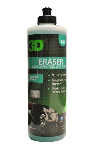 3d Eraser Removedor De Marcas De Agua Dura 500 Cc