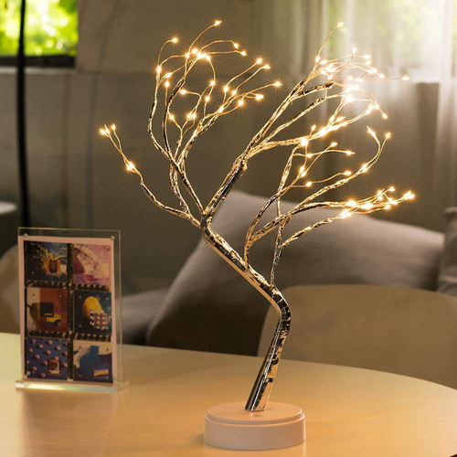 Lámpara Led De Mesa Para Bonsái Luz Nocturna Usb Batería