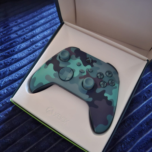 Control Inalámbrico Microsoft Xbox One Wireless Camo Azul (Usado)