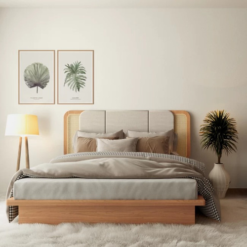 Cabeceira De Cama Dalla Costa 170cm X 70cm Espuma Freijó