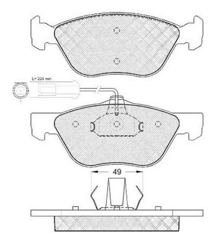 Pastilla De Freno Alfa Romeo 156 1.8- 1.9- 2.0- 2.5 16v 97/0