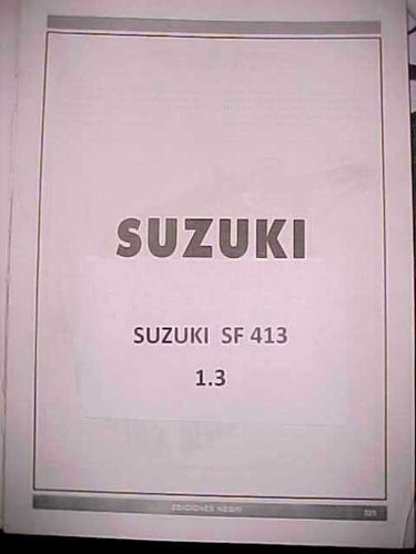 Manual De Taller Suzuki Swift 1.3 En Español