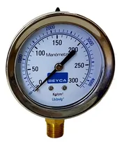 Comprar Manometro Beyca 100mm 1\u002F2 Inf. 300kg Inox-bronce Hermetico