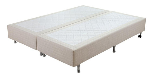 Base Box Colchão King 193x25 Jacquard Bege Prorelax