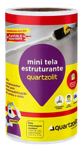 Mini Tela Estruturante Rodapé Ralos 21cm X 5 Mts Quartzolit