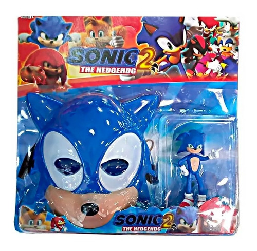 Máscara Sonic La Película + Una Figura Sonic Boom Juguete