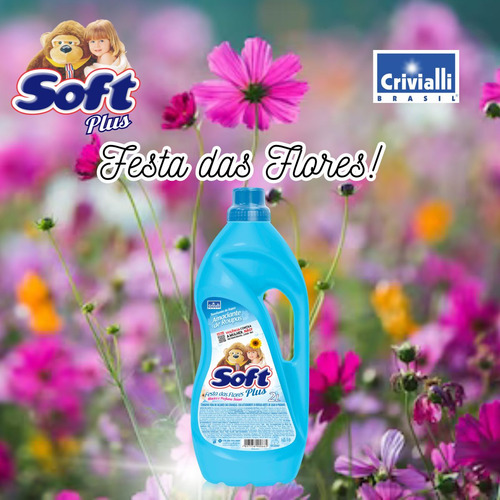 Amaciante De Roupas Soft Plus Festa Das Flores 2l