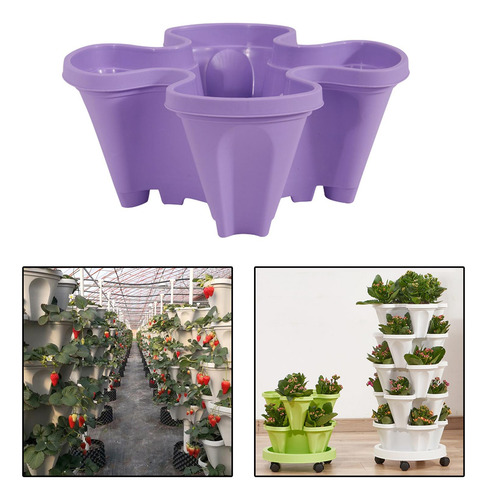 Jardinera Vertical Jardinera De Fresas Maceta Compatible Con