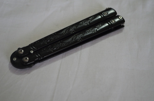 Cuchillo Mariposa Navaja Balisong Diseño Dragon
