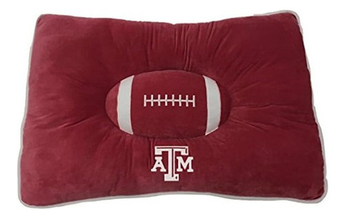 Ncaa Pet Bed - Texas Aym Aggies Soft And Cosy Plush Pillow .