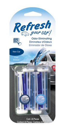 Aromatizante Ambiental Para Auto Aromas Refresh Rvbp-4ncool