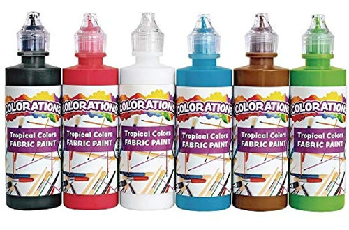 Juego De Pintura Para Tela Colorations®, Botellas De 4 Oz, 6
