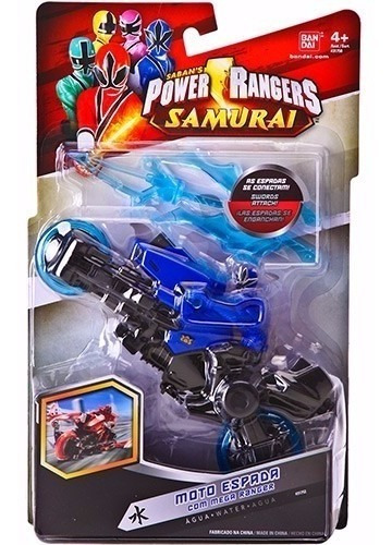 Power Rangers Samurai Moto Espada Mega Ranger Azul Agua