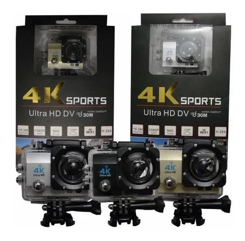 Camara 4k Sports Ultra Hd Dv Sumergible Deportes 30 M 170