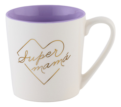 Taza Para Café Grande, Regalos Mamá Y Mujer Navidad Luckyly Color Blanco Frase Super Mamá Taza Súper Mamá