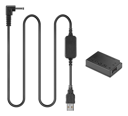 Cargador Bateria Portatil Usb Cable Dc Acoplador Para Canon