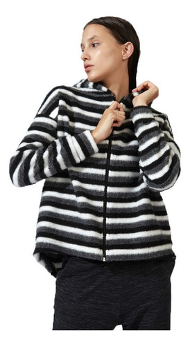 Imagen 2 de 4 de Class Life Campera C/capucha Lifestyle Mujer Furby Neg Ras