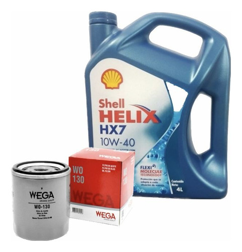 Aceite Helix Hx7 10w40+ Filtro De Aceite Chevrolet Meriva