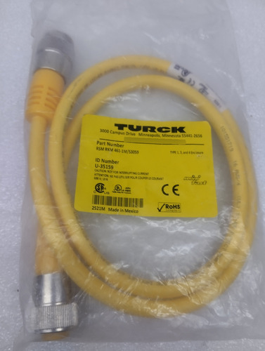 Rsm Rkm 461-1m/s3059 U35159 Cable 7/8 1m 4 Pin Turck