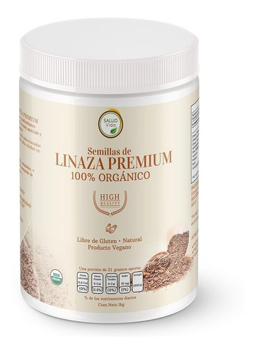 Linaza Canadiense Premium 1 Kg. Orgánica Semillas