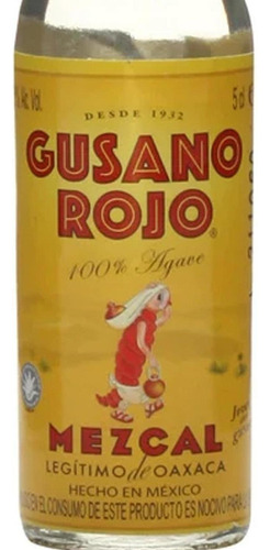 Pack De 4 Mezcal Gusano Rojo Mini 50 Ml