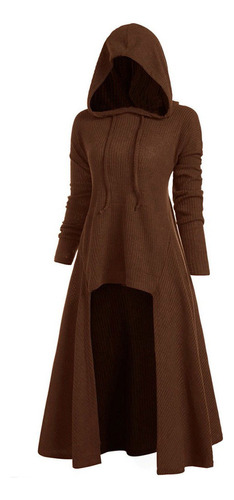 Suéter Mujer Abrigo Grande Vestido Retro Con Capucha 4601