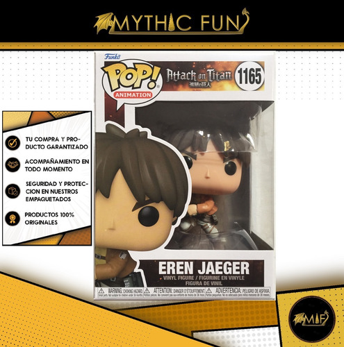 Funko Pop Attack On Titan - Eren Jaeger 1165 (Usado)