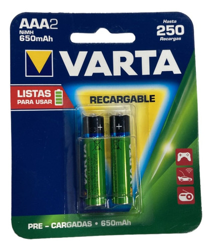 Pila Recargable Aaa 650mah Varta - Sertel Shop