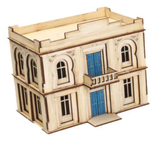 - Kits De A Escala 1/72, Edificios De Bricolaje, 2 Pisos