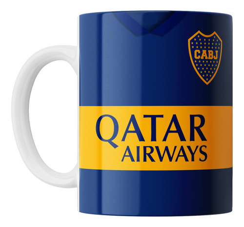 Taza Cerámica Futbol Boca Juniors Camiseta