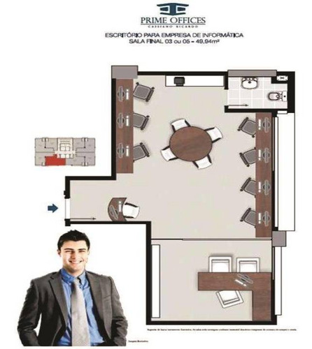 Imagem 22 de 22 de Sala Para Alugar, 50 M² Por R$ 1.500,00/mês - Jardim Aquarius - São José Dos Campos/sp - Sa0290