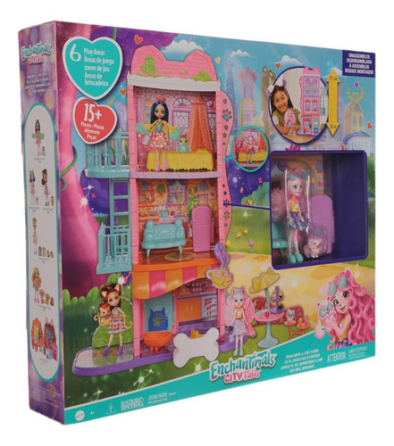 Set De Juego Apartamento Y Cafetería Enchantimals City Tails