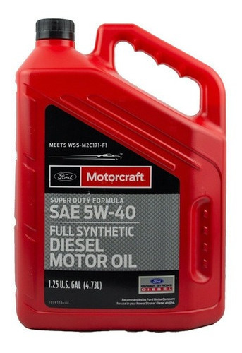 Aceite Motor Diesel 5w40 Ford Motorcraft 4.73 Lt