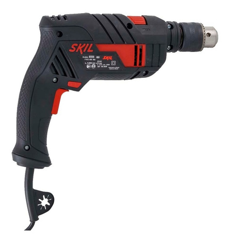 Imagem 2 de 5 de Furadeira martelete elétrica de 13mm Skil 6555 570W 127V