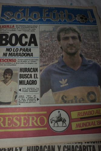 Revista Solo Futbol Boca No La Para Ni Maradona 1986