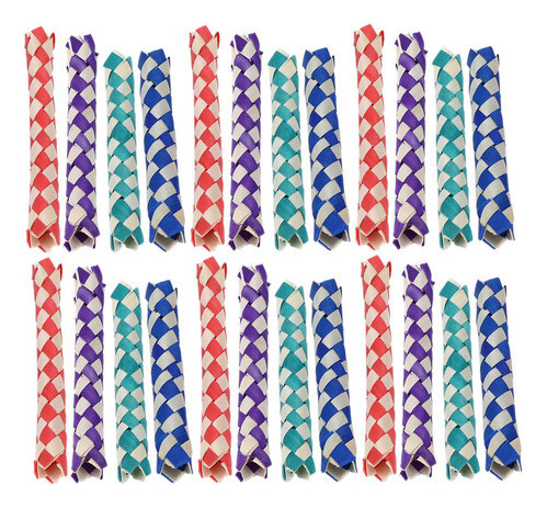 Armadilhas De Bambu Chinesas 24pcs Dedo Pássaros Papagaios M