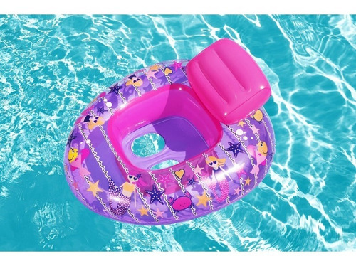 Imagen 3 de 9 de Asiento Flotador Inflable Barco Infantil Bestway Babymovil