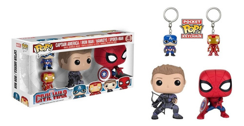 Funko Pop Marvel Avengers Civil War 4 Pack