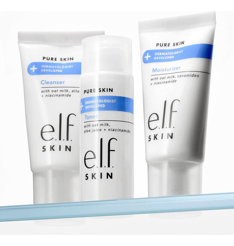E.l.f. Skin Pure Skin Back To Basics Mini Kit, Limpiador Li