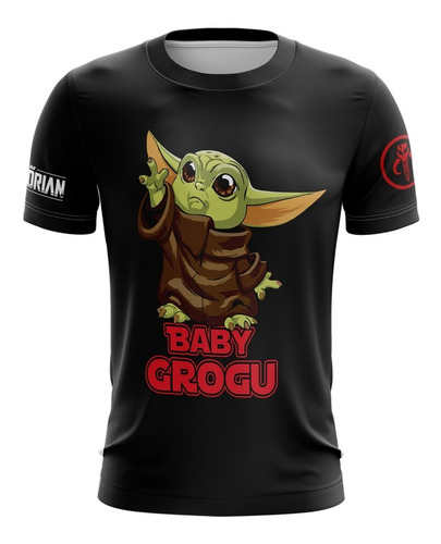 Playera Sublimada Infantil Baby Yoda Grogu Caja