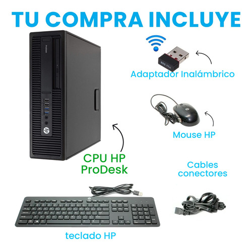 Cpu Hp Prodesk Core I7 6th 32gb Ram 256gb Ssd + 512gb Hdd (Reacondicionado)