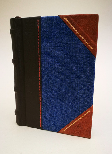 Cuaderno Artesanal De Tapas Duras De Estilo Bluejean.